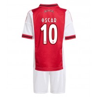 Ajax Oscar Gloukh #10 Hjemmedraktsett Barn 2025-26 Kortermet (+ Korte bukser)